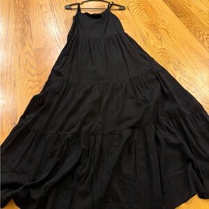 Old Navy Black Tiered Maxi Dress